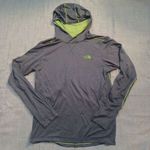 The North Face Mountain Athletics Gray Hooded Pullover Men's Size Small
